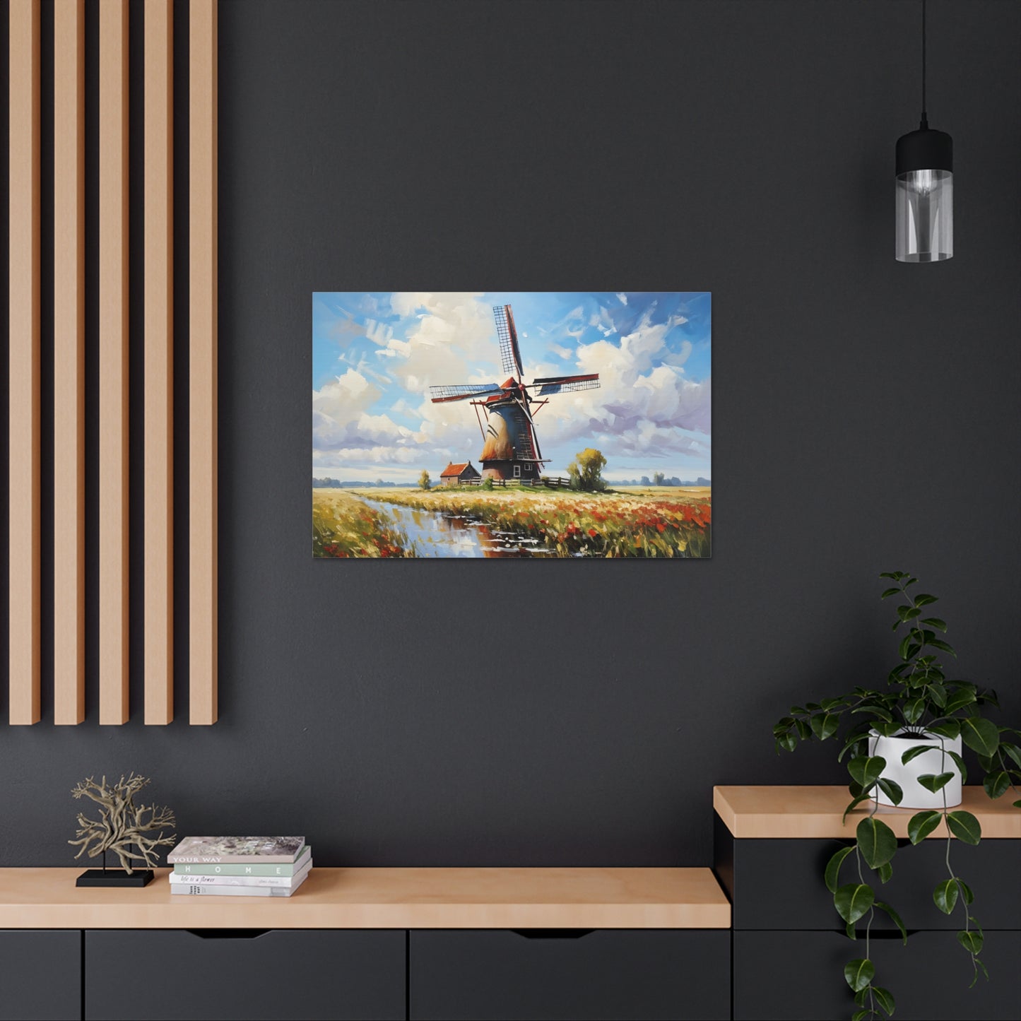 Secluded Haven: Classic Oil Painting Wall Décor