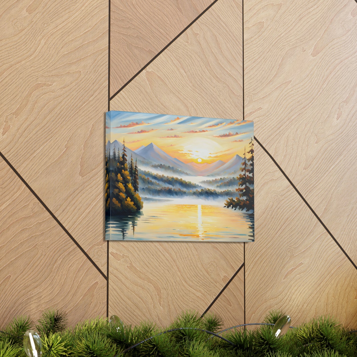 Dawn’s Reflection: Classic Oil Painting Wall Décor