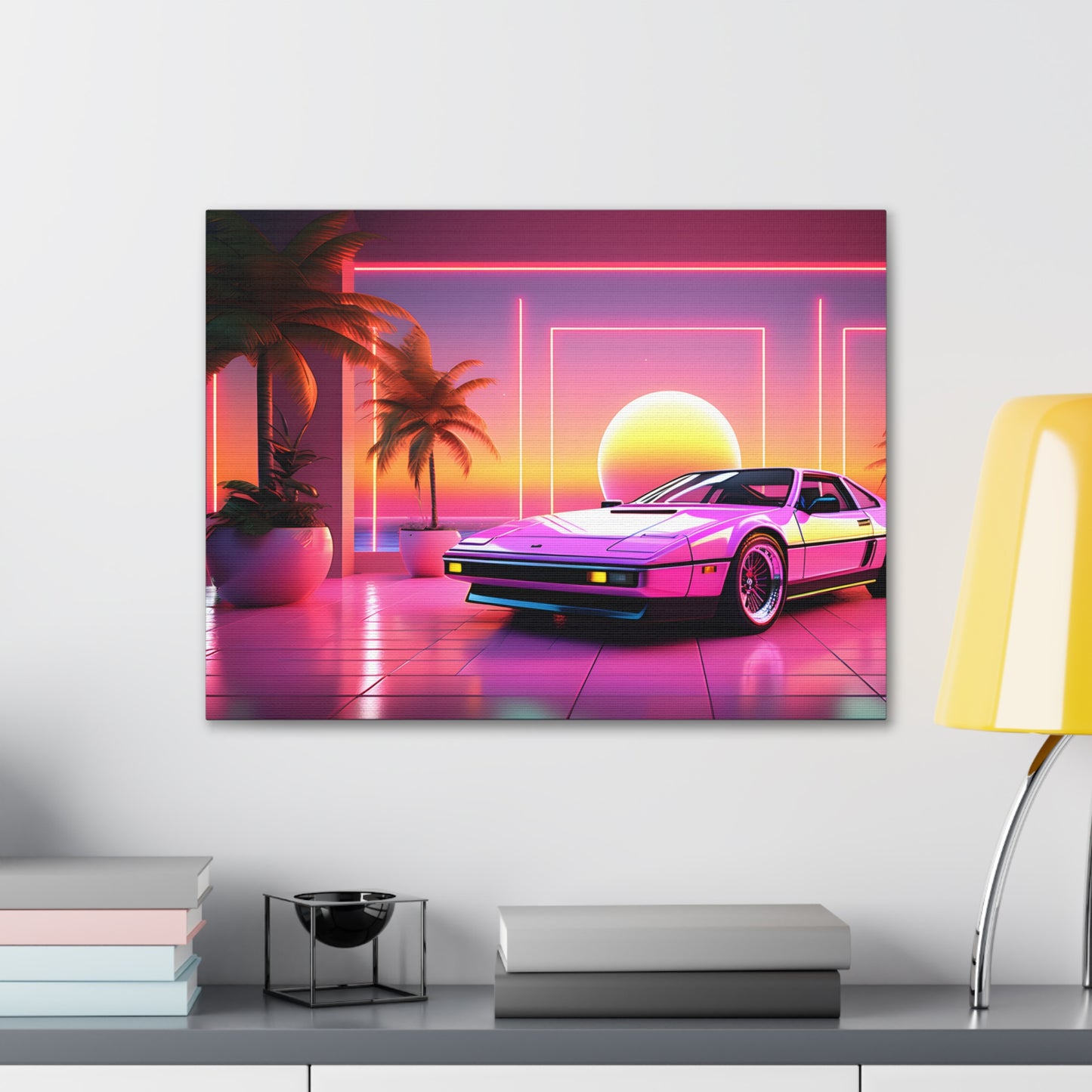 Cruisin Chromatic: Outrun Wall Décor