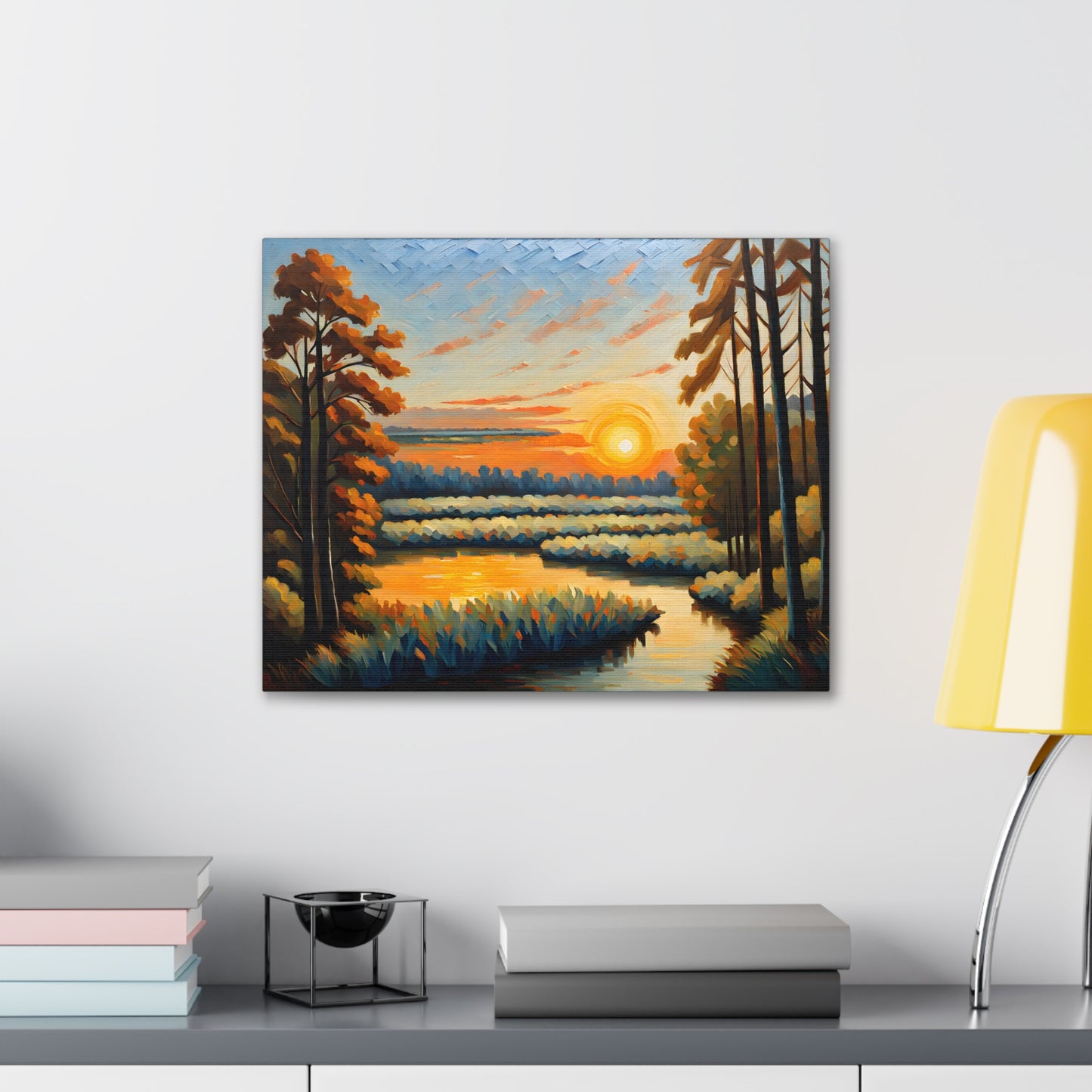 Light of Dusk: Classic Oil Painting Wall Décor