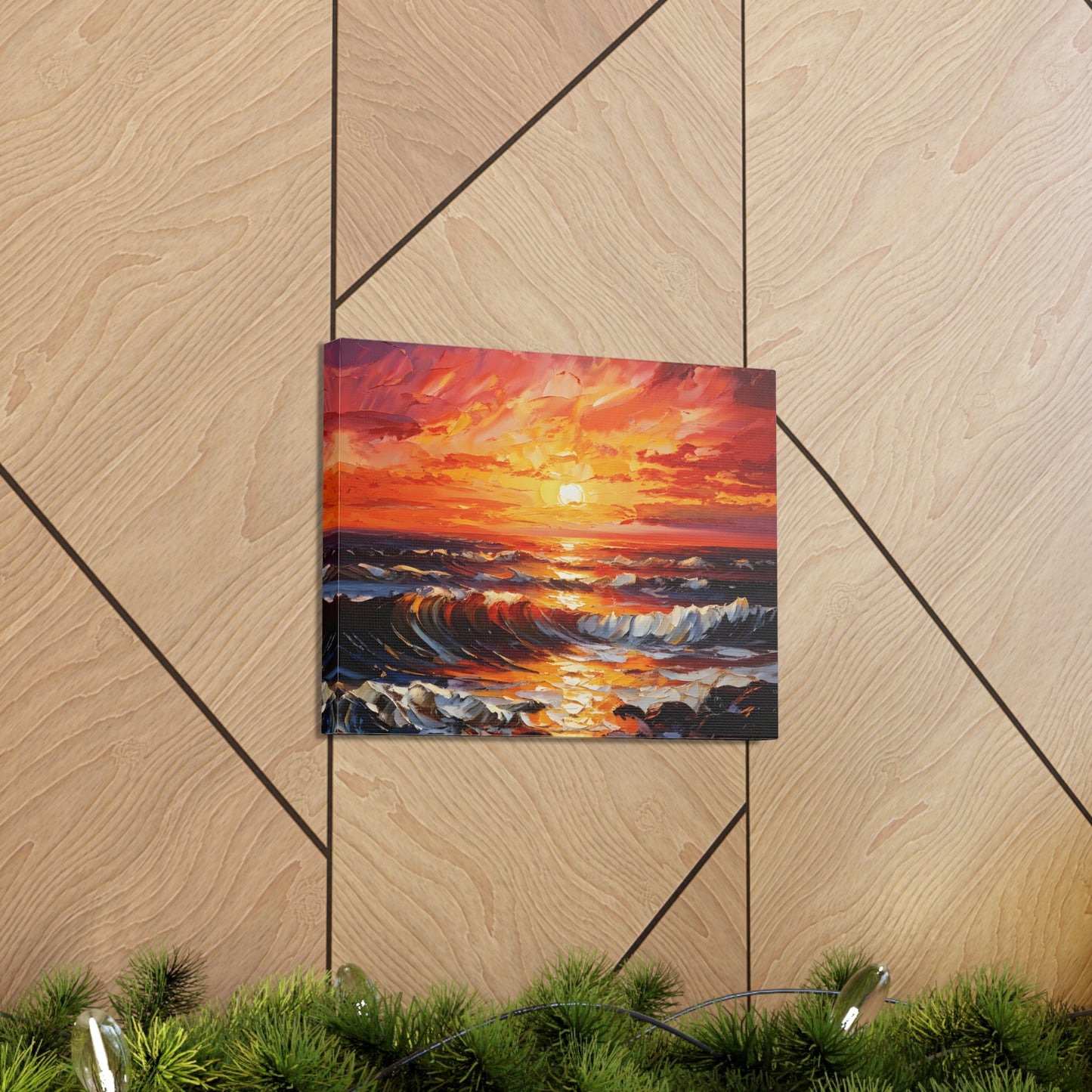 Radiant Shores: Classic Oil Painting Wall Décor