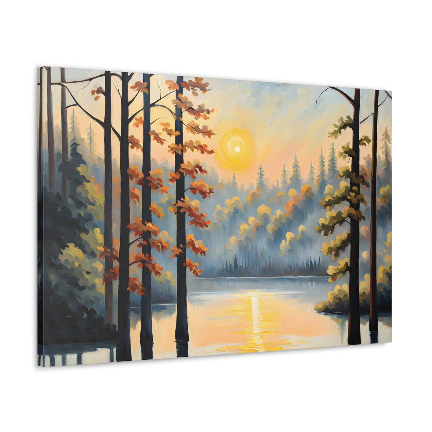 Willow Breeze: Classic Oil Painting Wall Décor