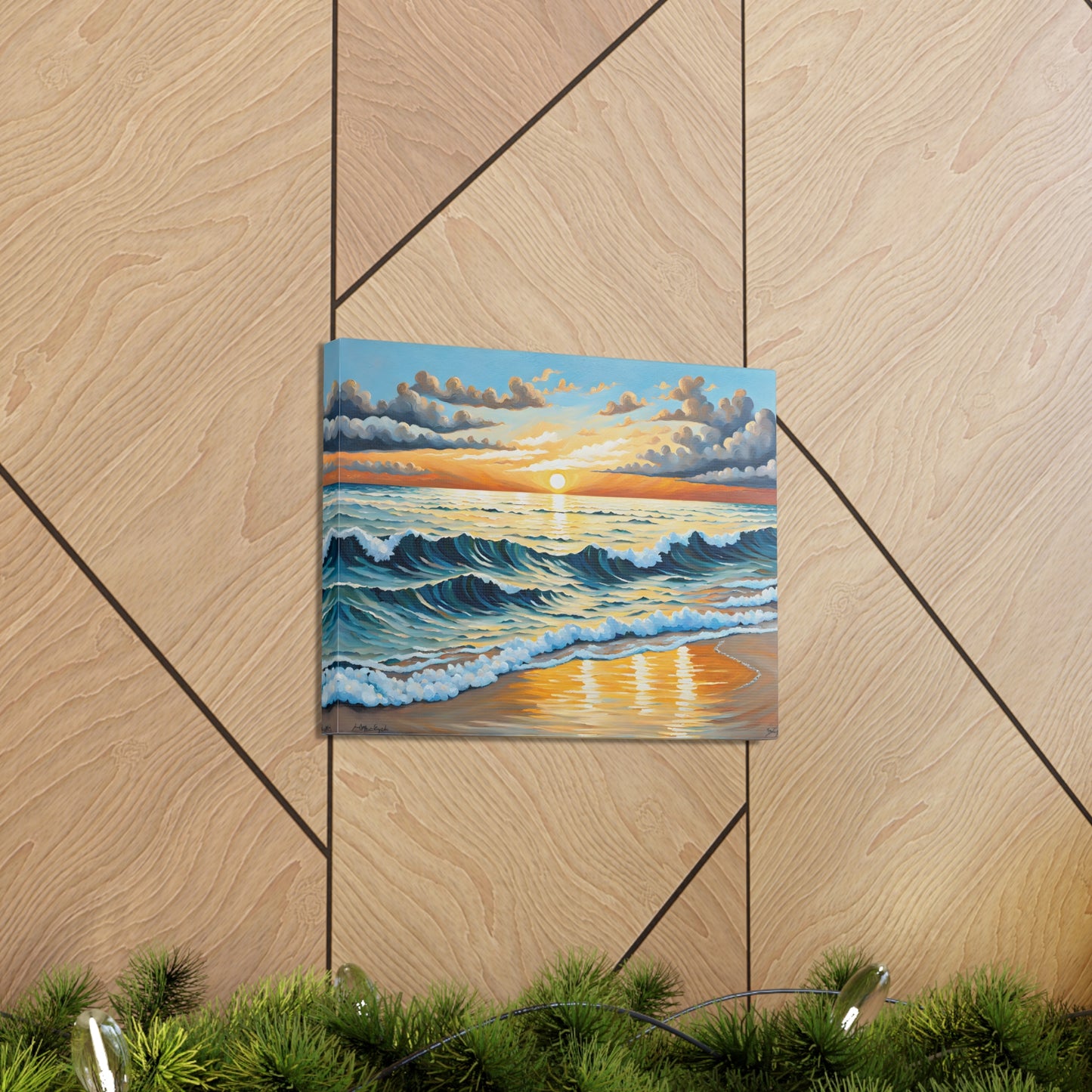 Sapphire Bay: Classic Oil Painting Wall Décor