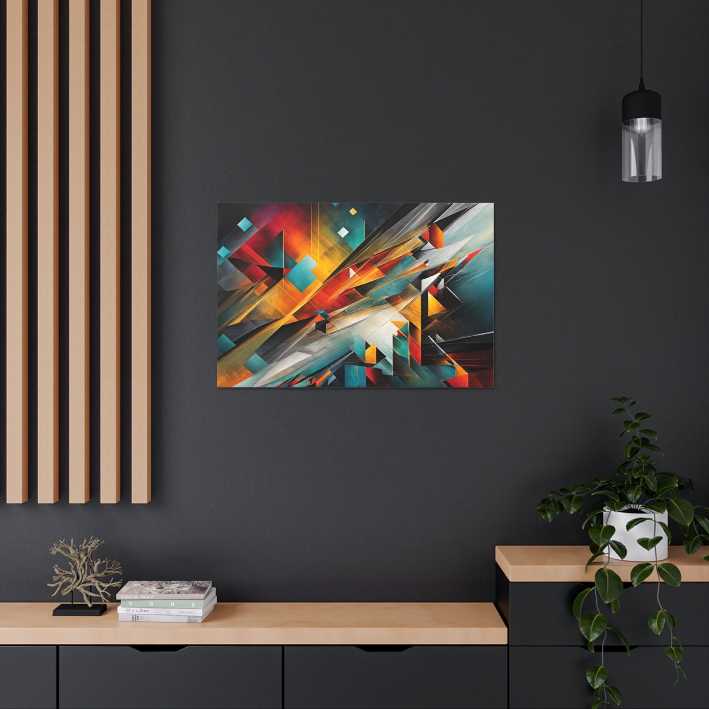 Starlit Pathways: Abstract Wall Décor