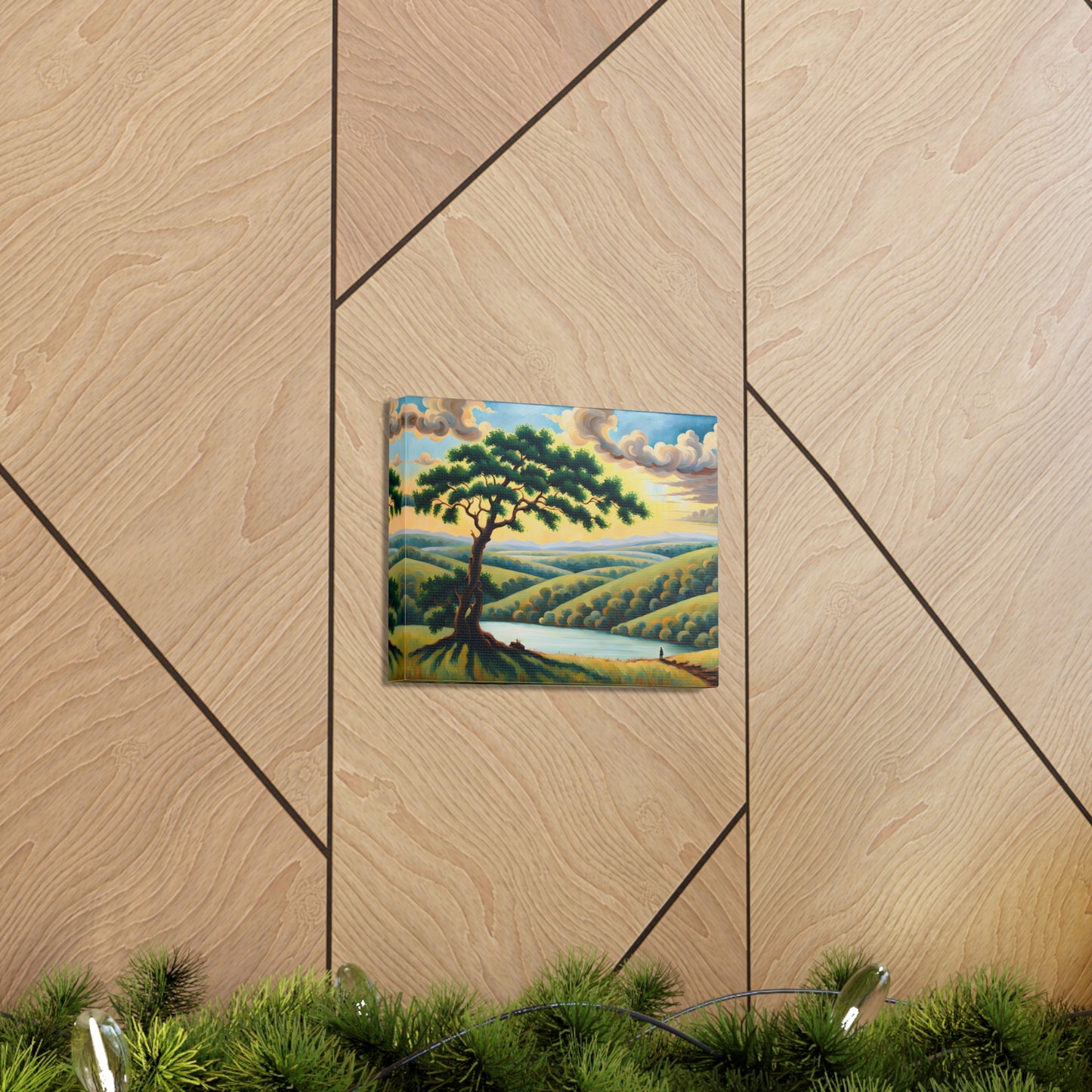 Pine Valley: Classic Oil Painting Wall Décor