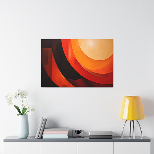 Amber Aura: Abstract Wall Décor