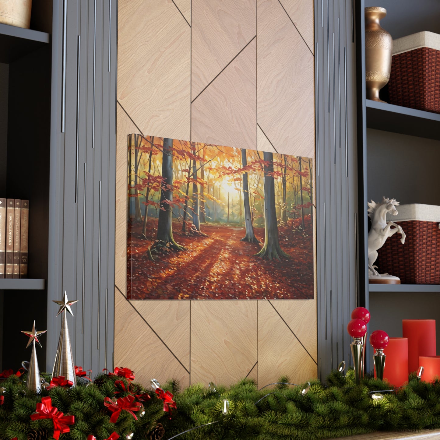 Woodland Trail: Classic Oil Painting Wall Décor