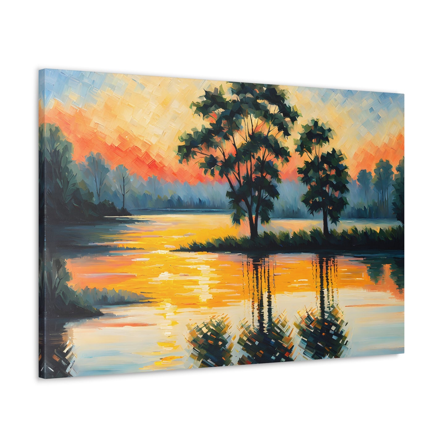 Coastal Meadows: Classic Oil Painting Wall Décor