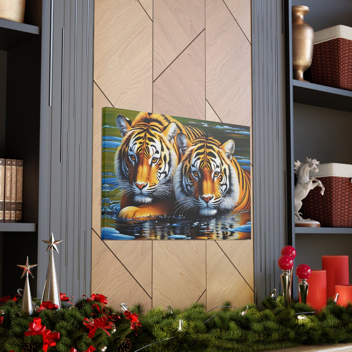 Golden Stripes: Animal Wall Décor