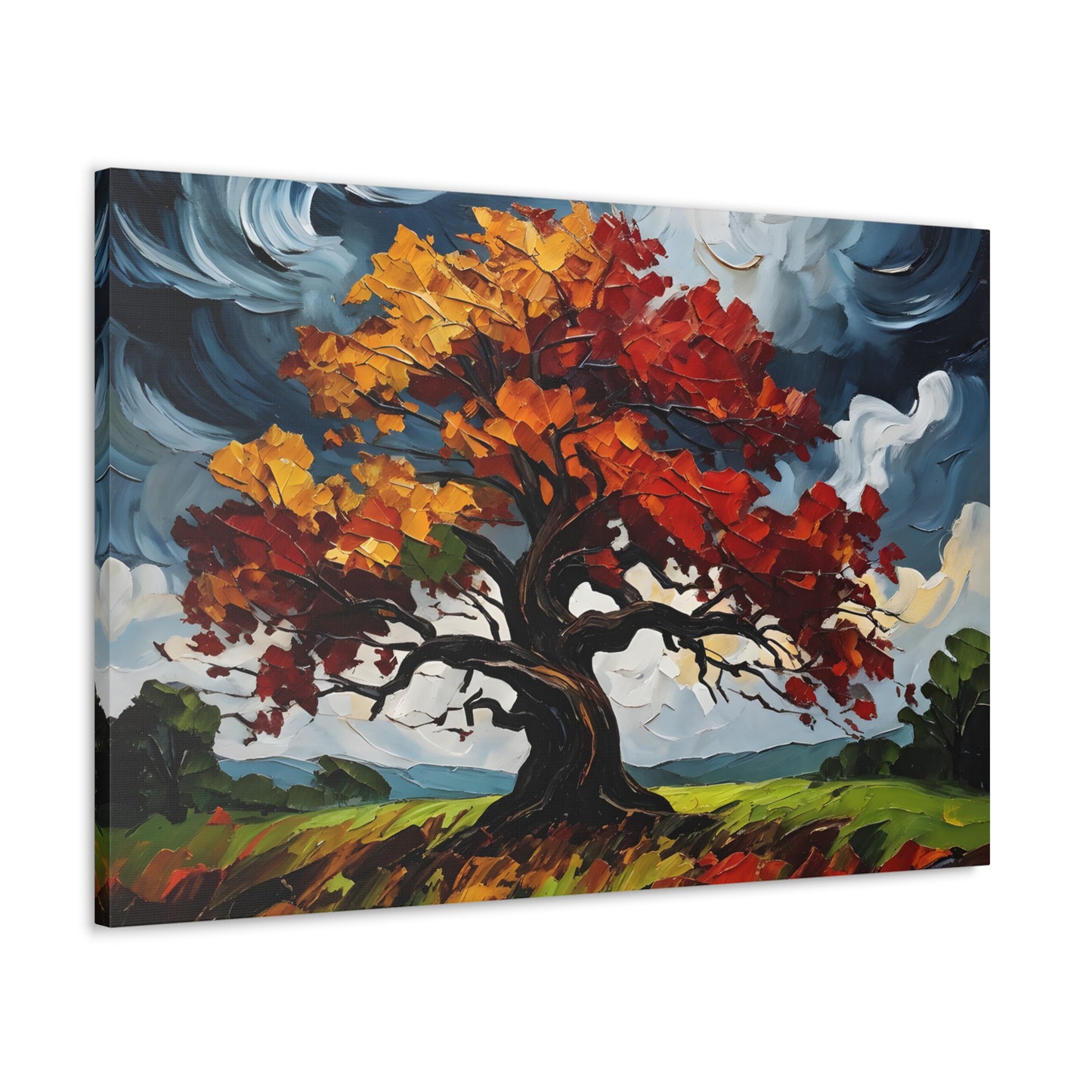 Autumn Rhapsody: Classic Oil Painting Wall Décor