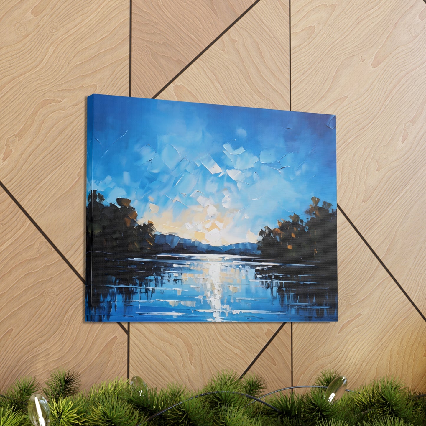 Tranquil Bay: Classic Oil Painting Wall Décor