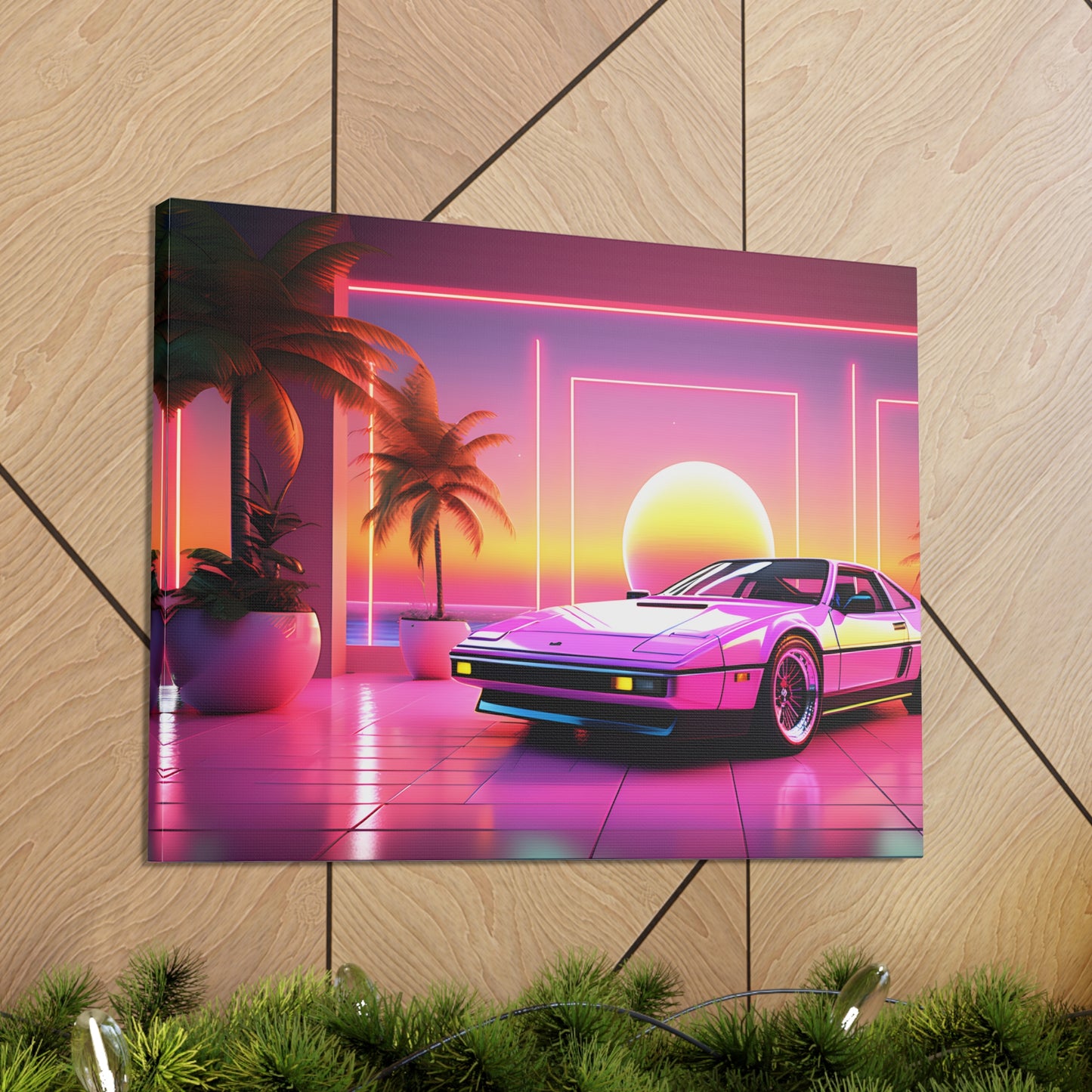 Cruisin Chromatic: Outrun Wall Décor