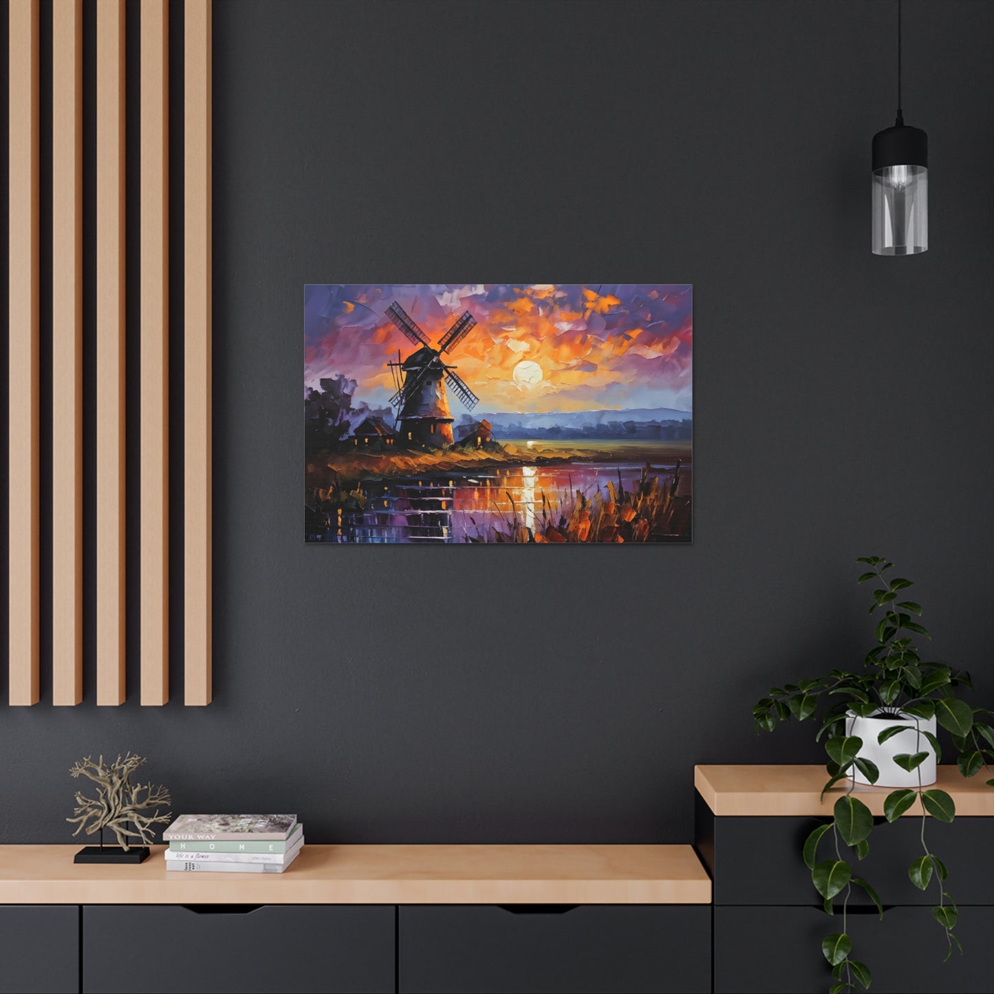 Verdant Horizon: Classic Oil Painting Wall Décor