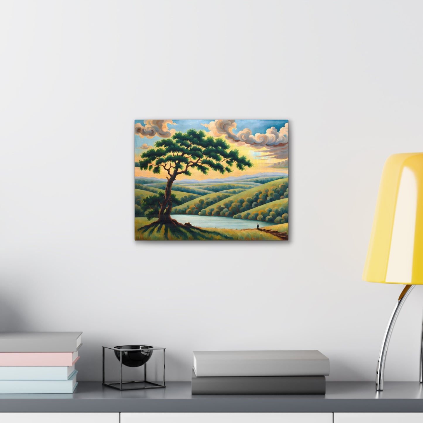 Pine Valley: Classic Oil Painting Wall Décor