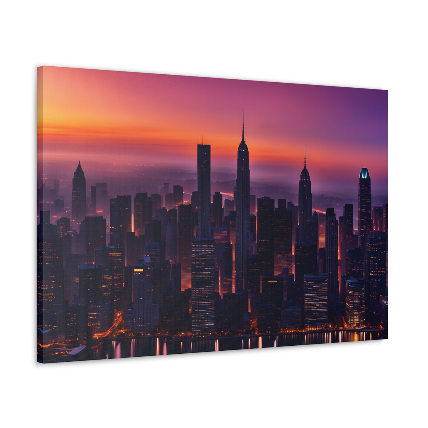 Urban Glow: Cityscape Wall Décor