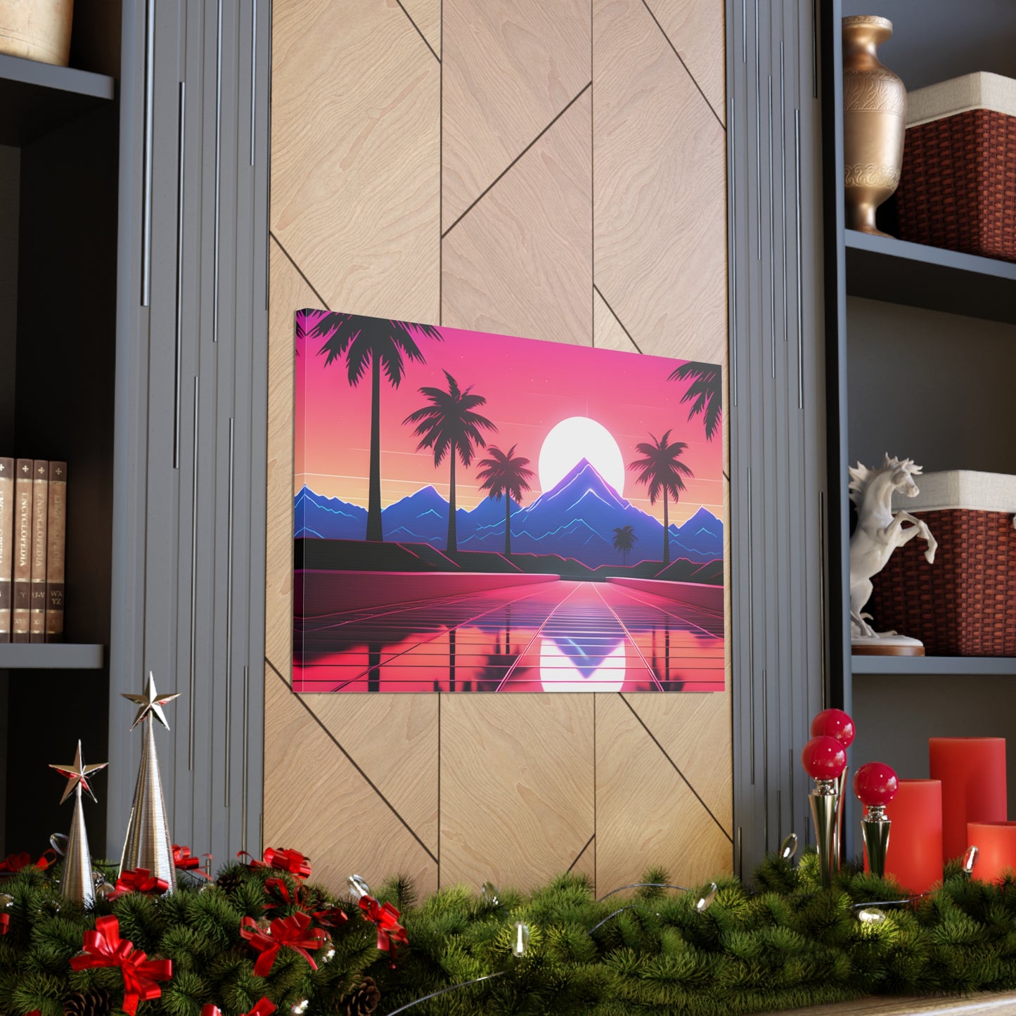 Palmwave: Outrun Wall Décor