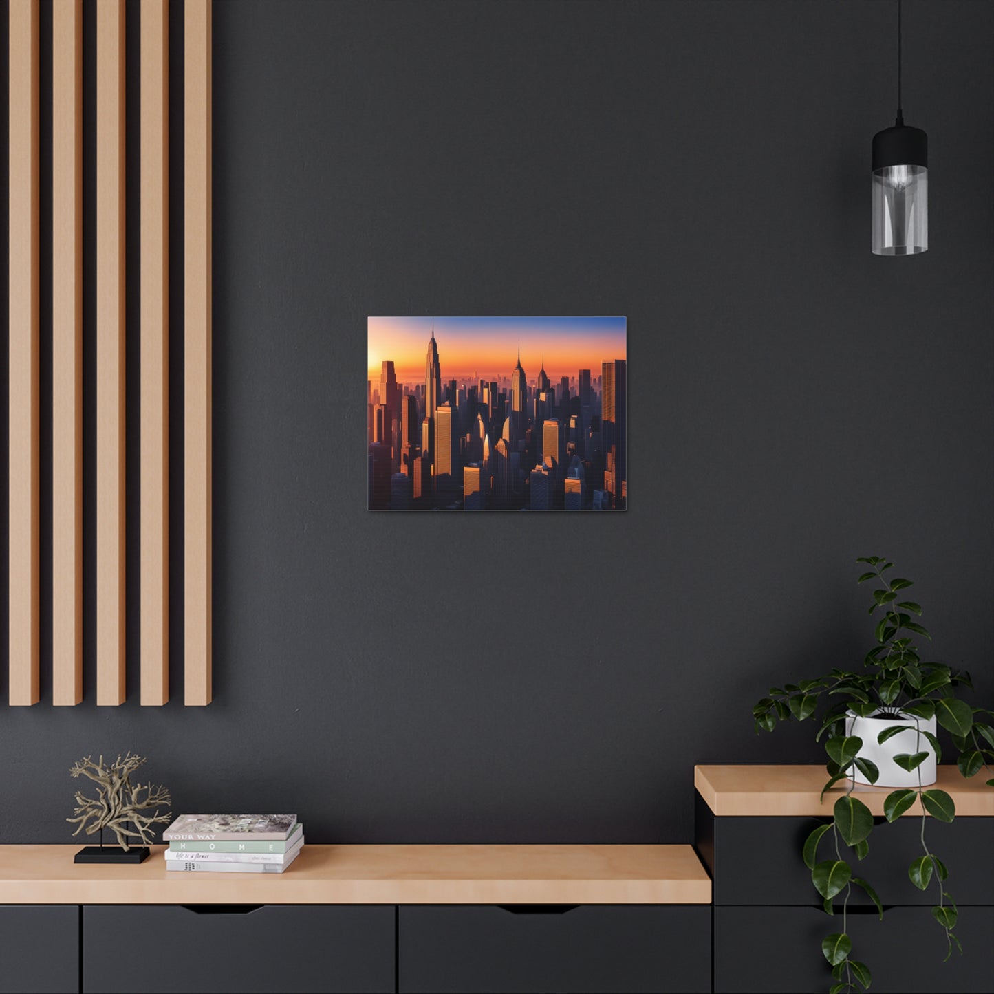 Urban Dawn: Cityscape Wall Décor