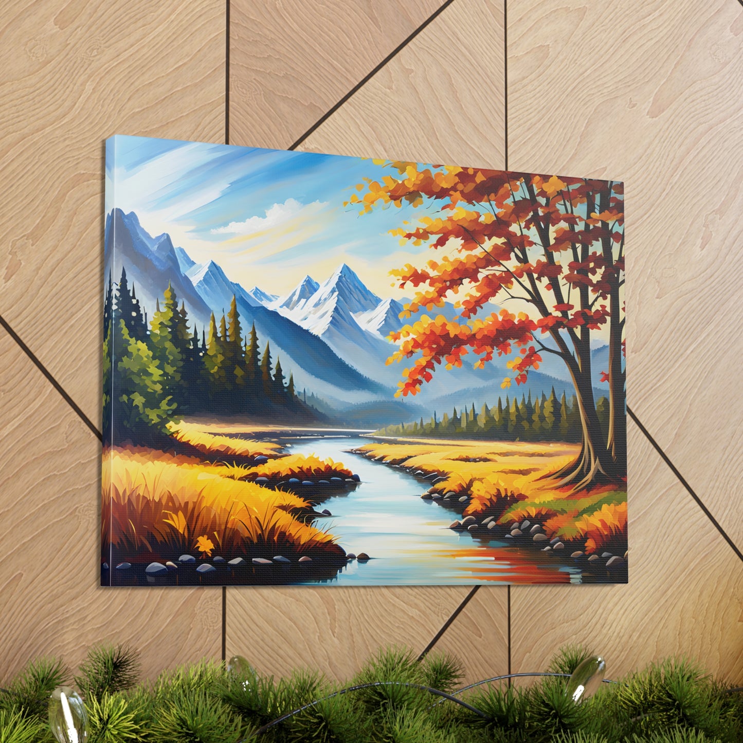 Autumn Canopy: Classic Oil Painting Wall Décor