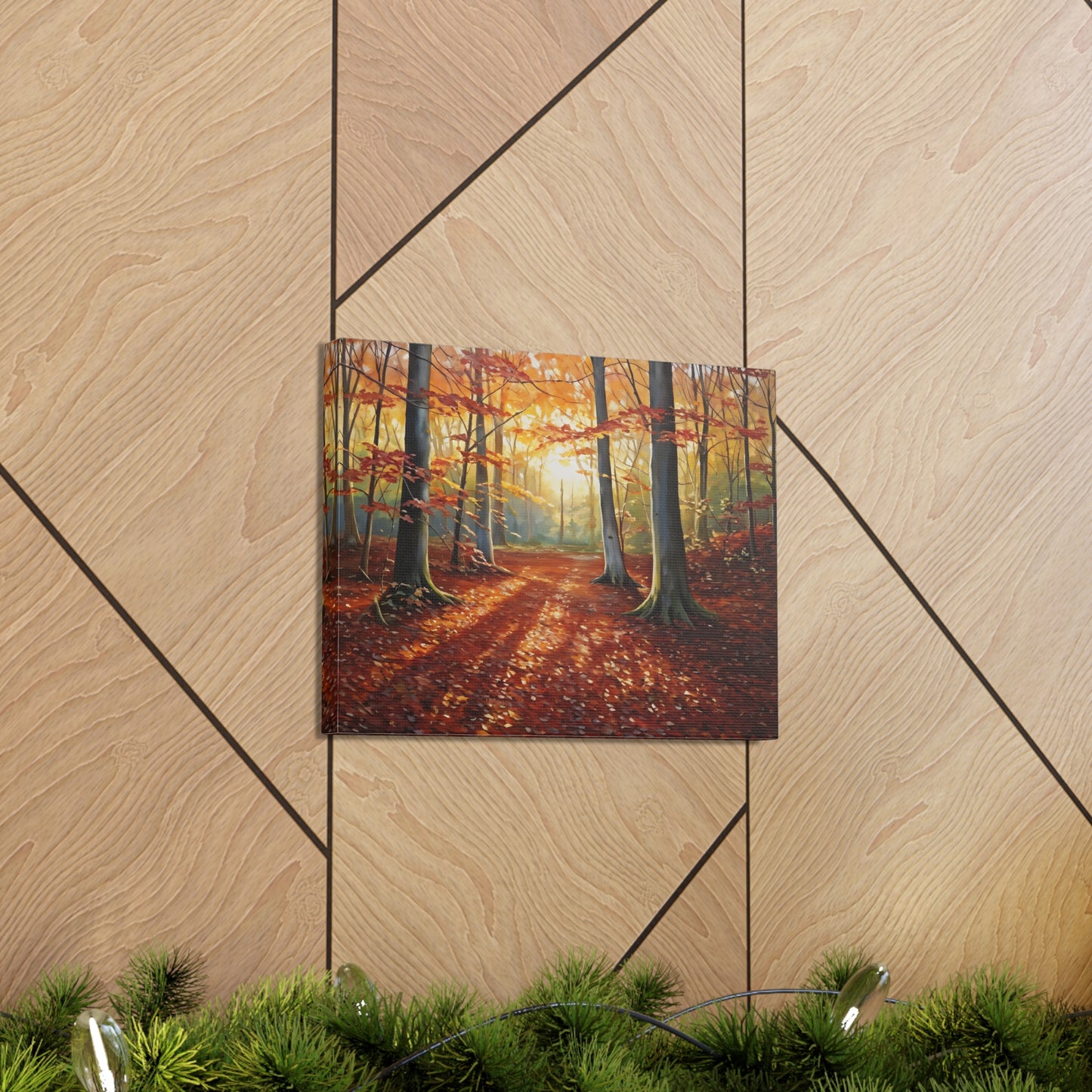 Woodland Trail: Classic Oil Painting Wall Décor