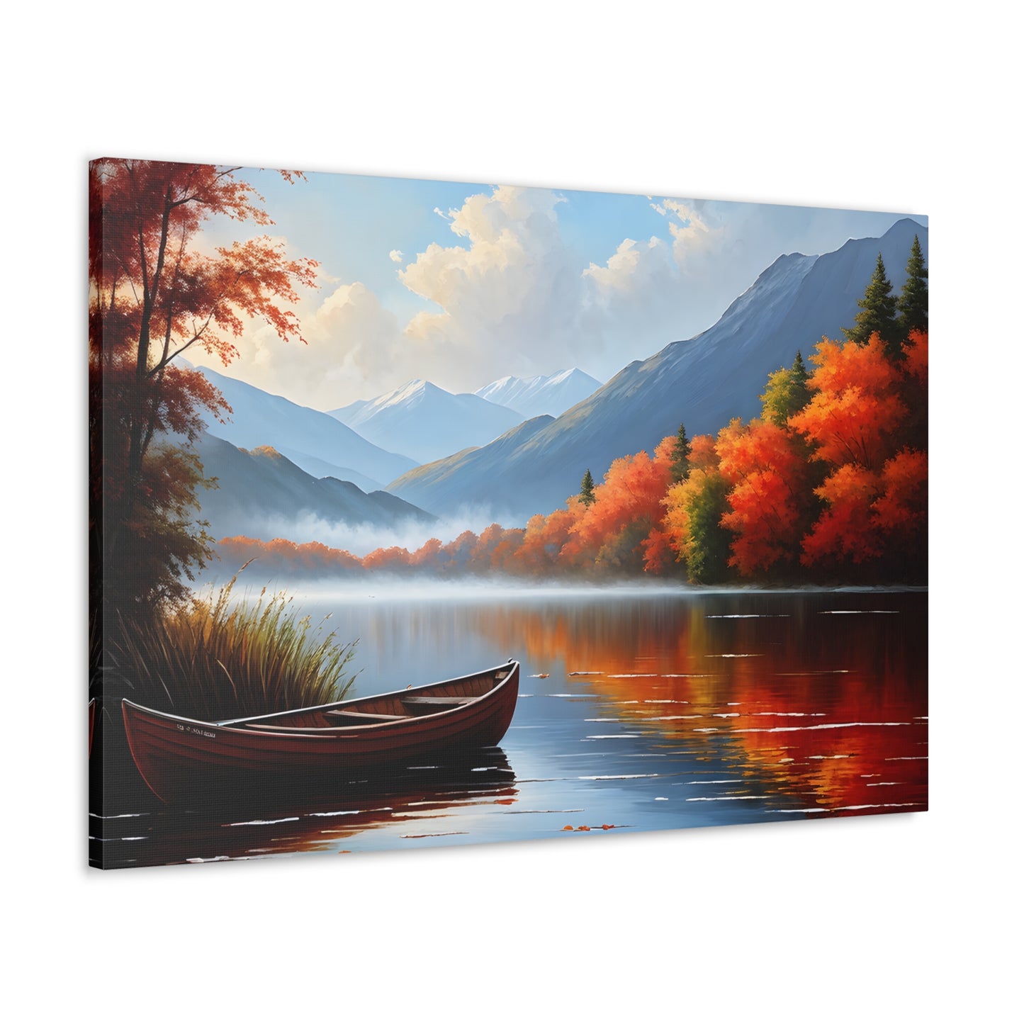 Harbor Reflections: Classic Oil Painting Wall Décor