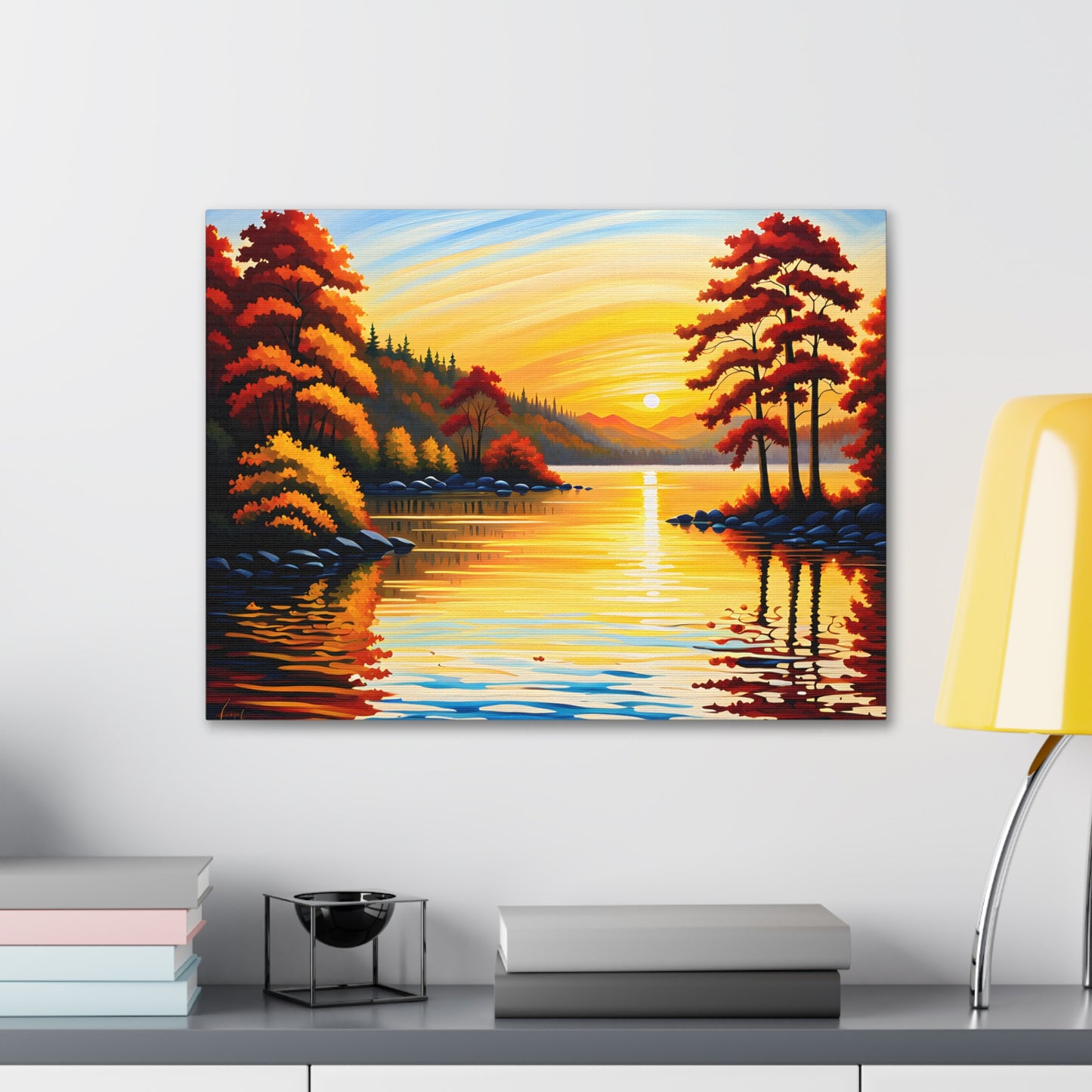 Coastal Dawn: Classic Oil Painting Wall Décor