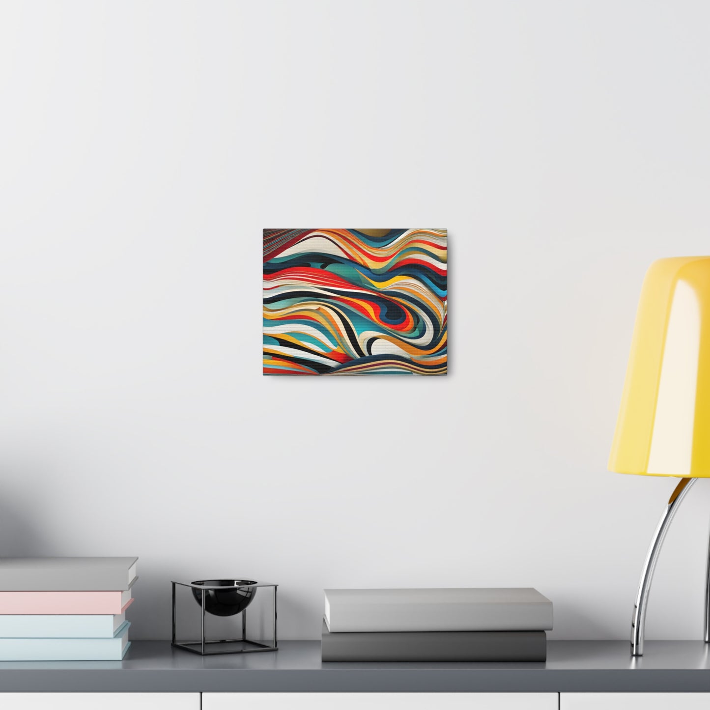 Iridescent Waves: Abstract Wall Décor