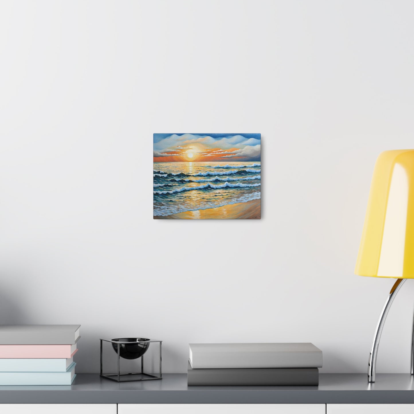 Coastal Harmony: Classic Oil Painting Wall Décor