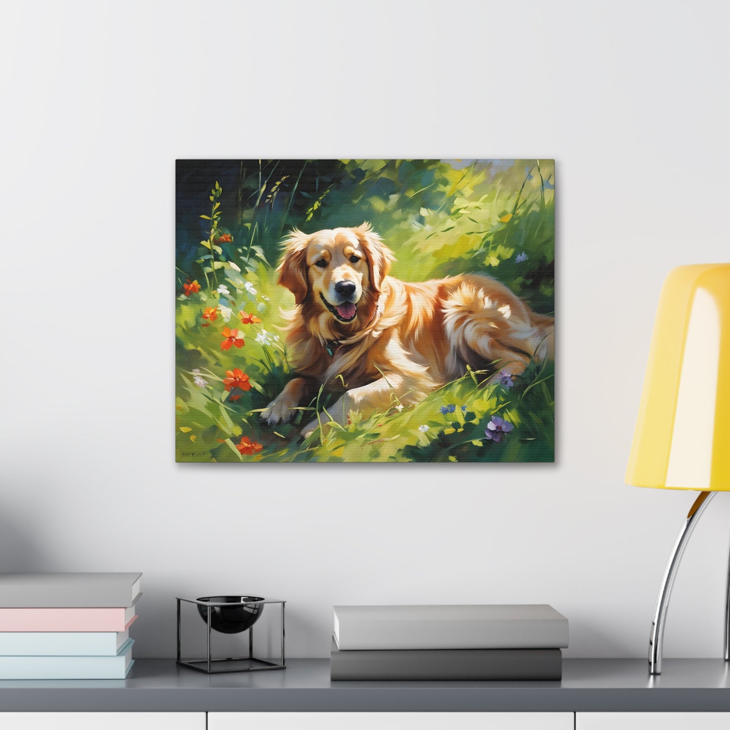 Golden Bluff: Classic Oil Painting Wall Décor