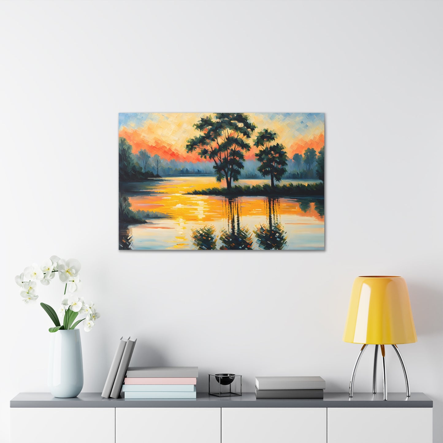 Coastal Meadows: Classic Oil Painting Wall Décor