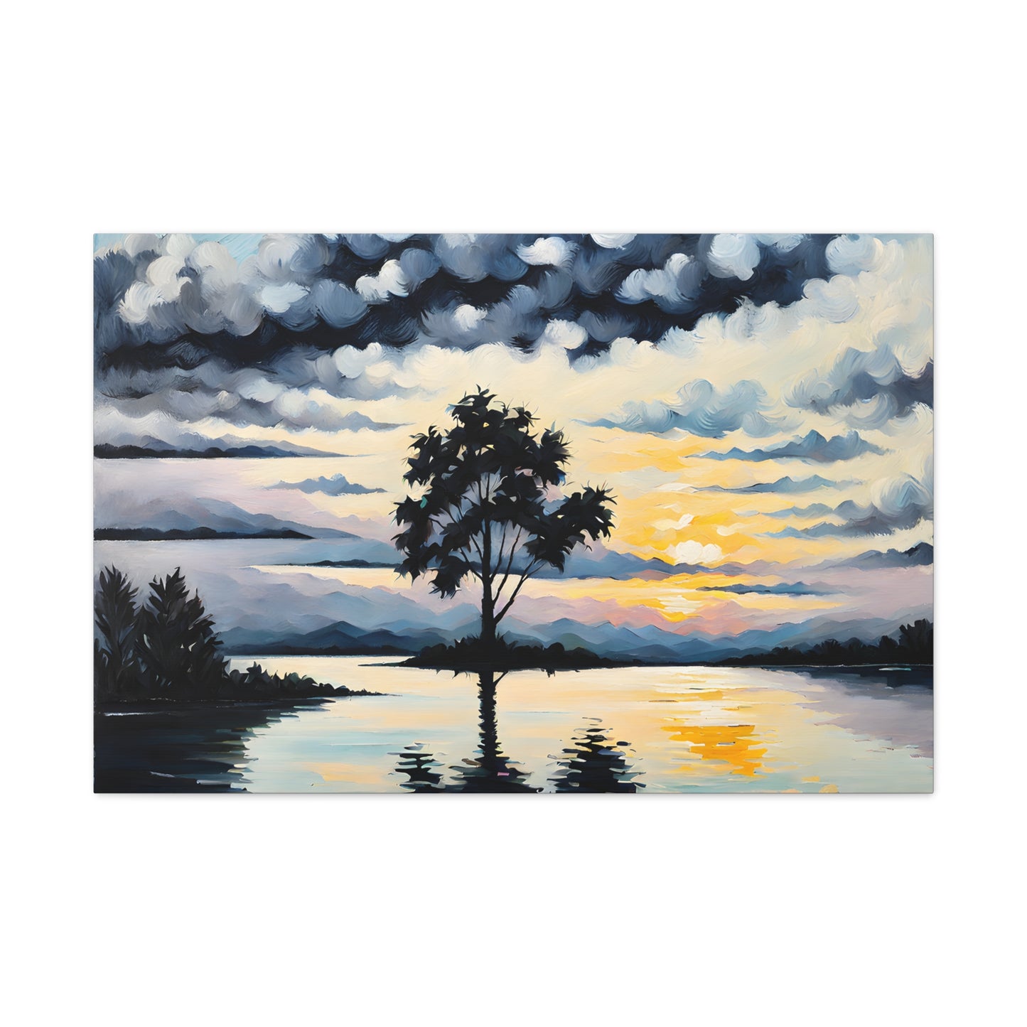 Coastal Glade: Classic Oil Painting Wall Décor