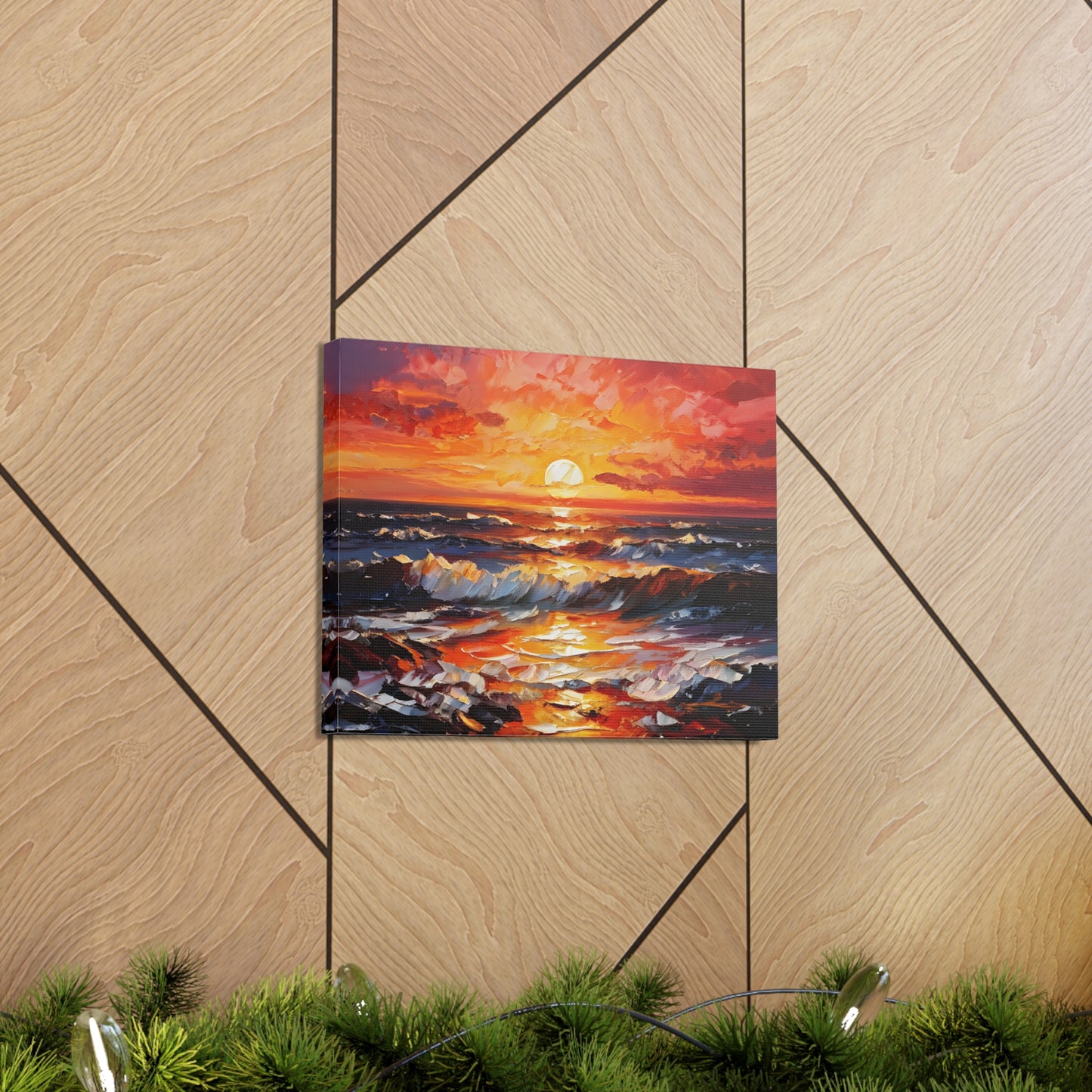 Coastal Glade: Classic Oil Painting Wall Décor