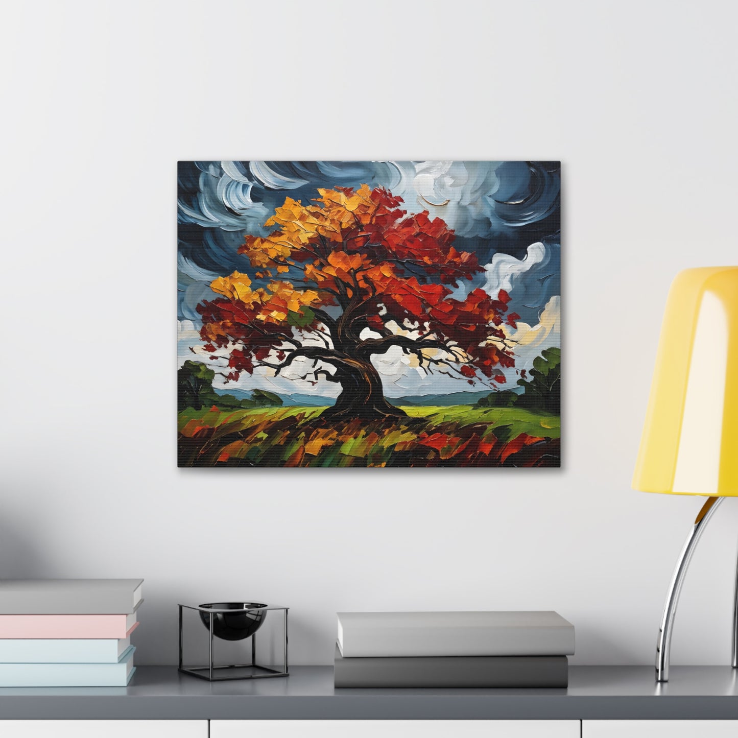 Autumn Rhapsody: Classic Oil Painting Wall Décor