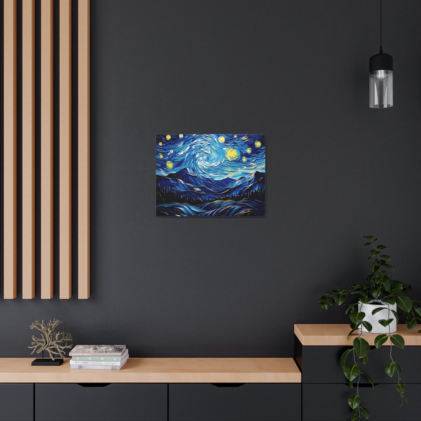 Silhouetted Sky: Classic Oil Painting Wall Décor