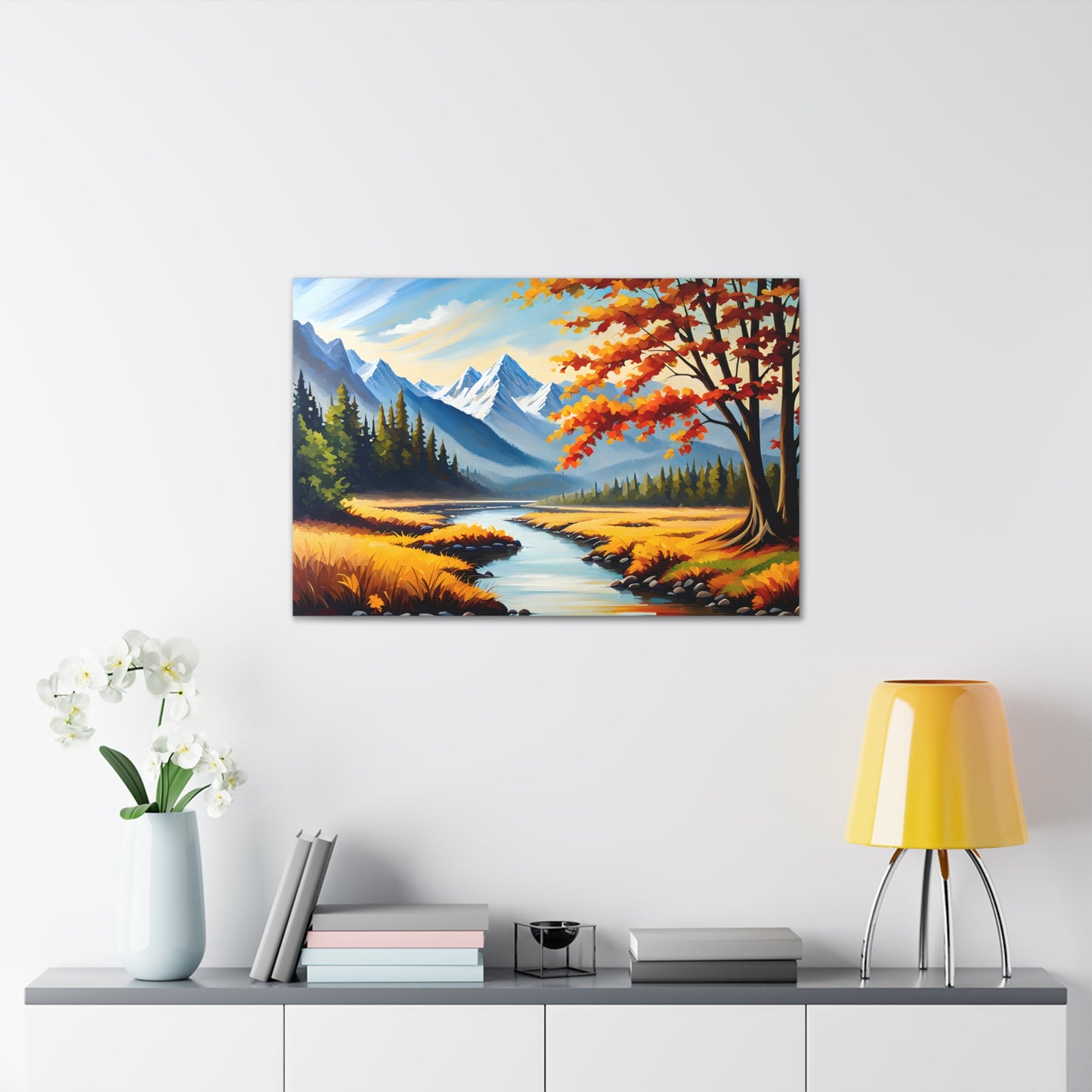 Autumn Canopy: Classic Oil Painting Wall Décor