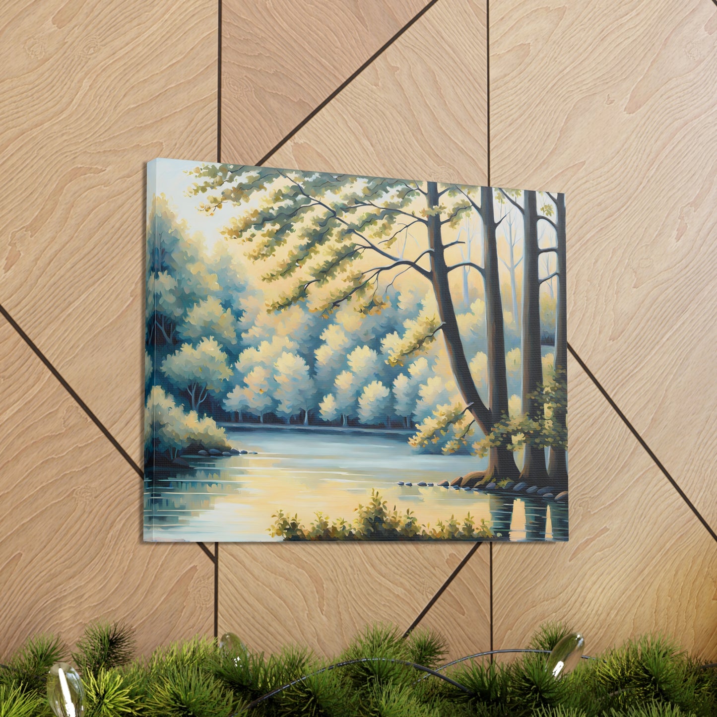 Birch Grove: Classic Oil Painting Wall Décor