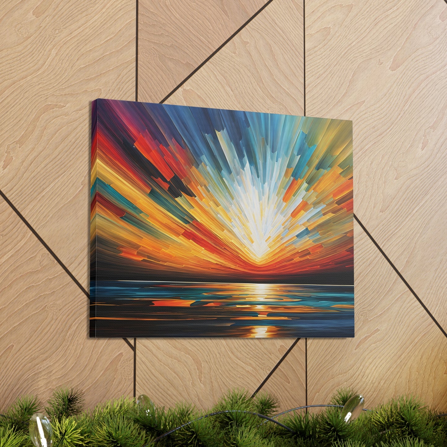 Solar Stream: Abstract Wall Décor