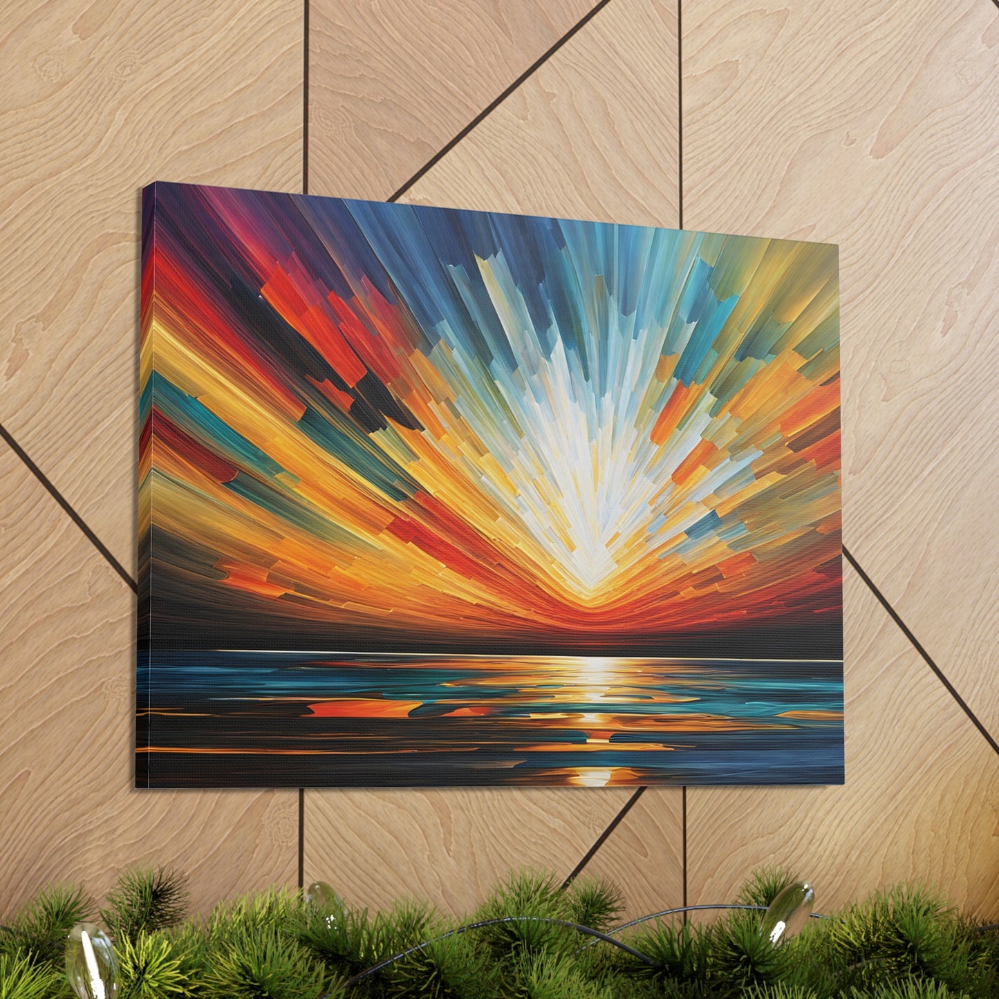 Solar Stream: Abstract Wall Décor