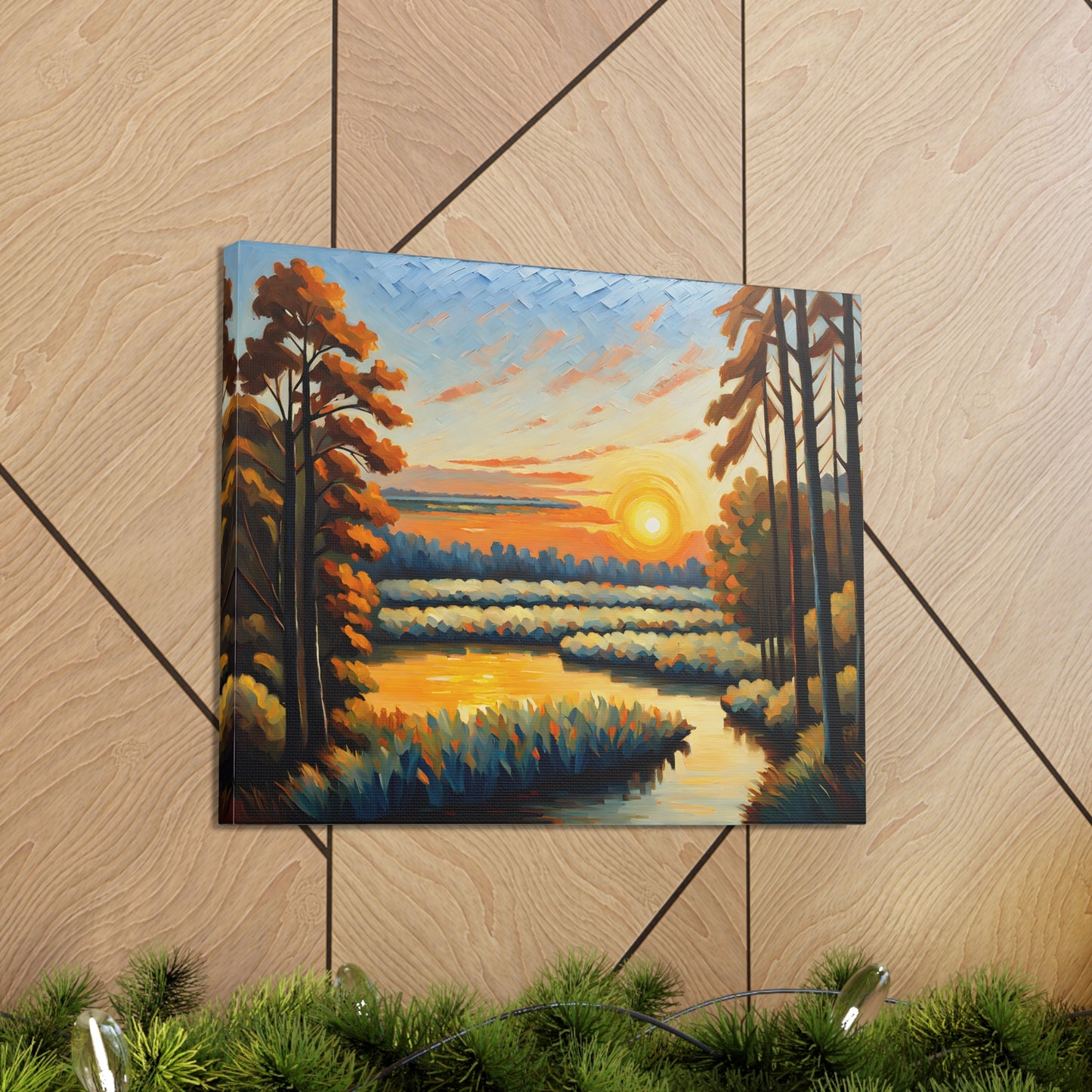 Light of Dusk: Classic Oil Painting Wall Décor