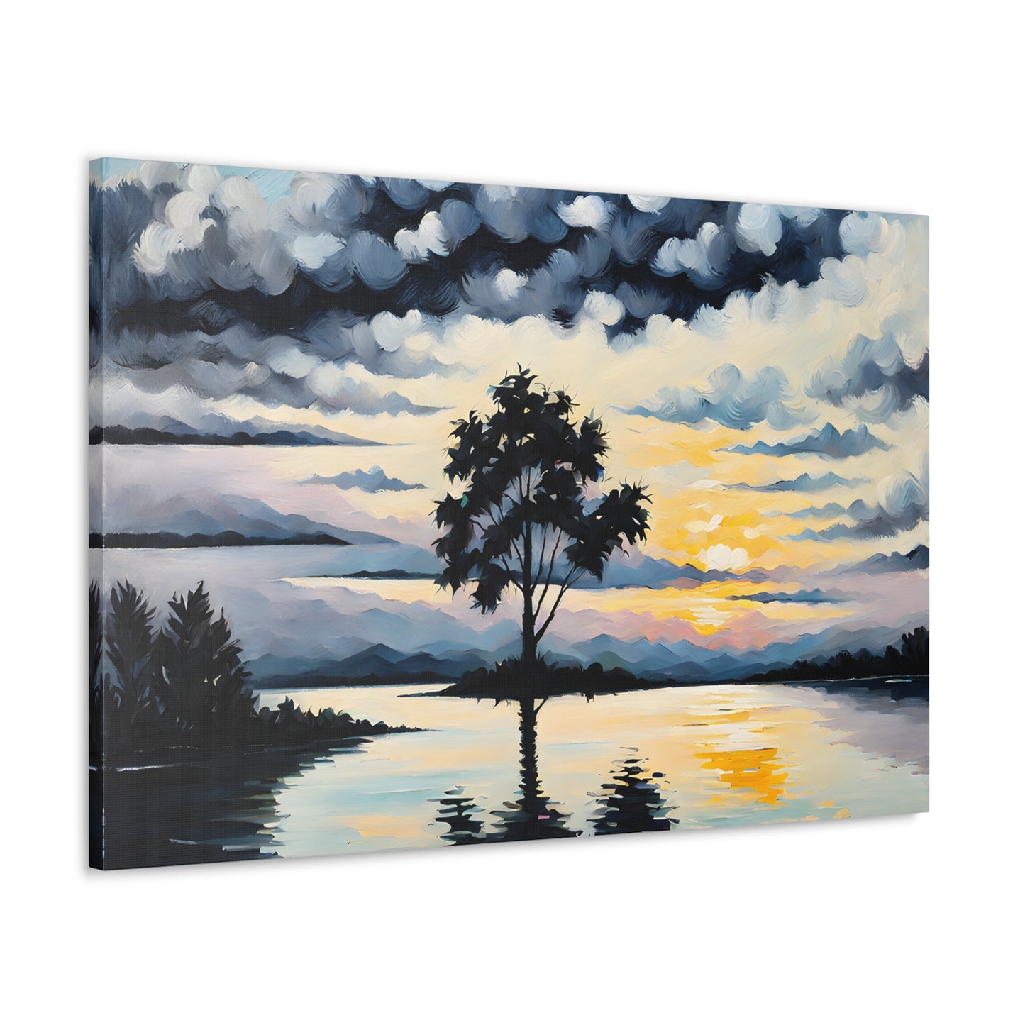 Coastal Glade: Classic Oil Painting Wall Décor