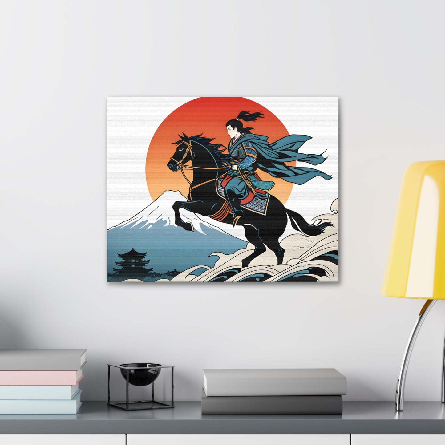 Samurai Sunset: Ukiyo-e Wall Décor