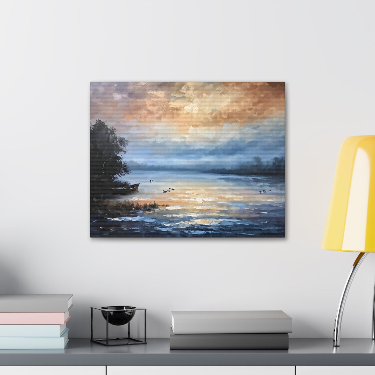 Whispering Horizon: Classic Oil Painting Wall Décor