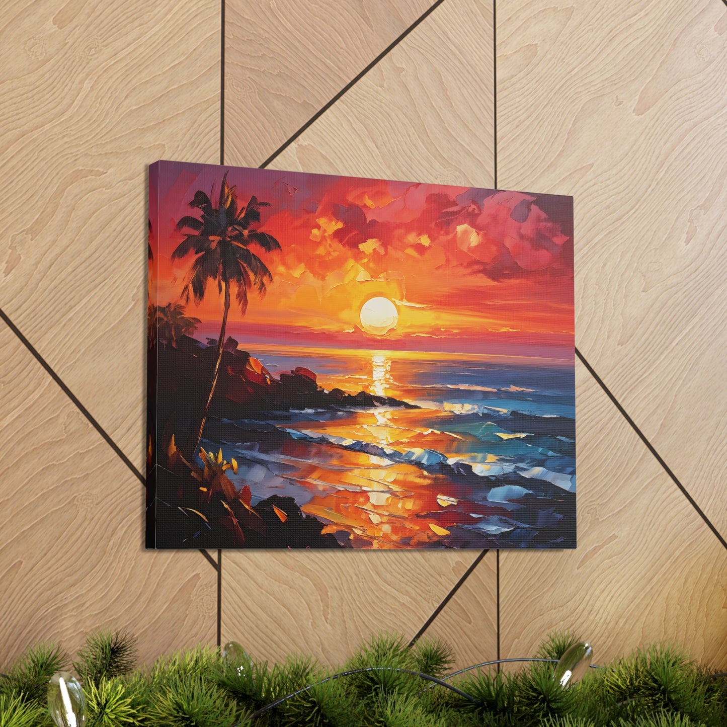 Coastal Vista: Classic Oil Painting Wall Décor