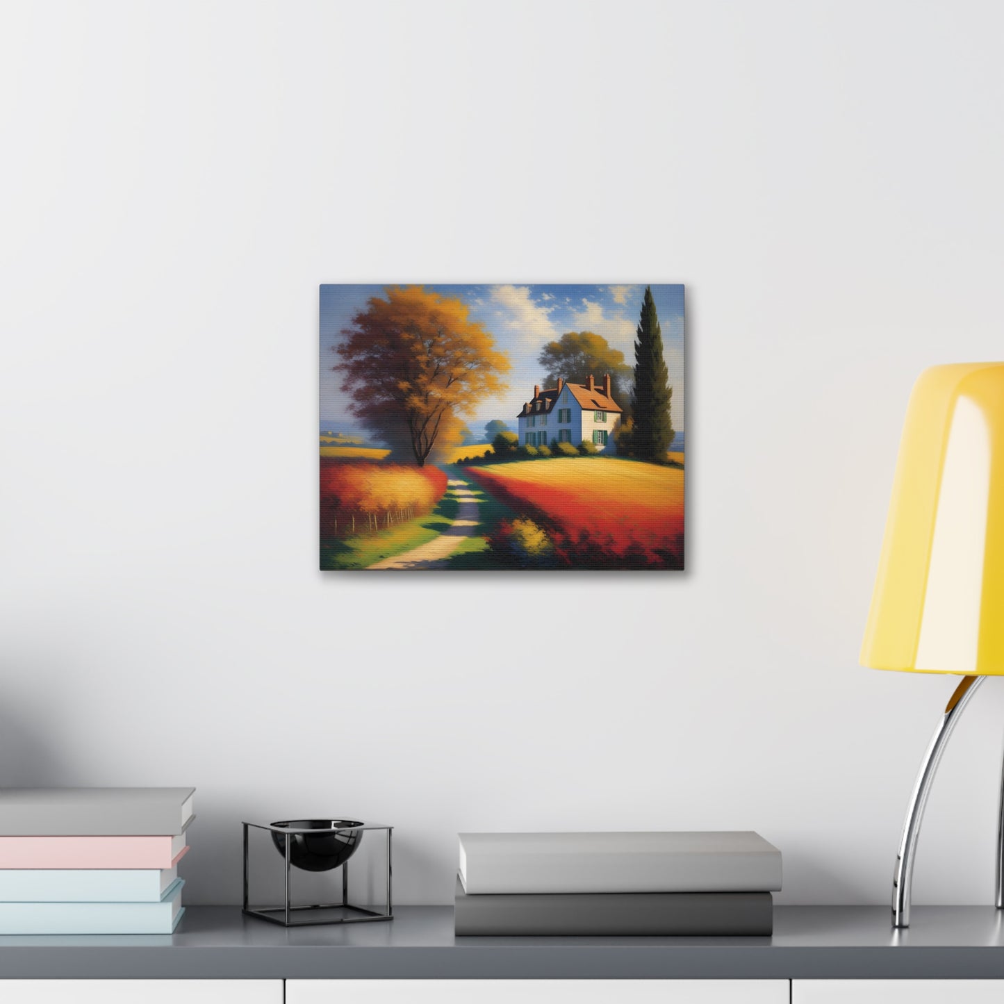 Countryside Charm: Classic Oil Painting Wall Décor