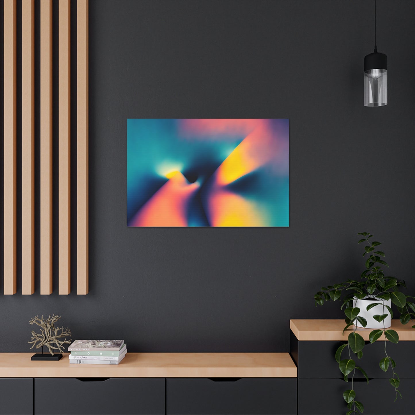 Vivid Whirlpool: Abstract Colors Wall Décor