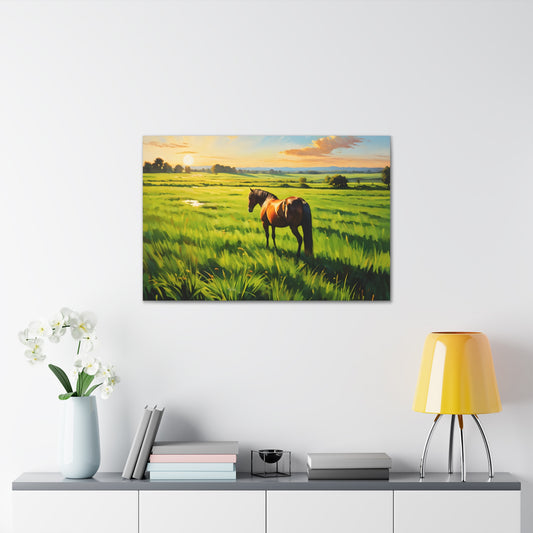 Sunrise Crest: Classic Oil Painting Wall Décor