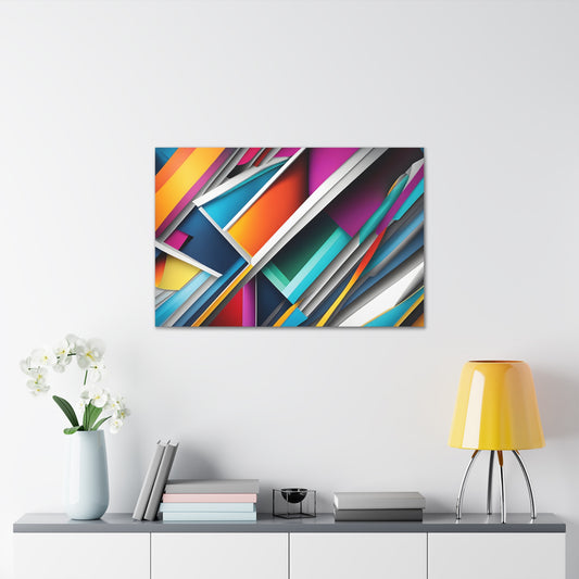 Prismatic Currents: Abstract Wall Décor