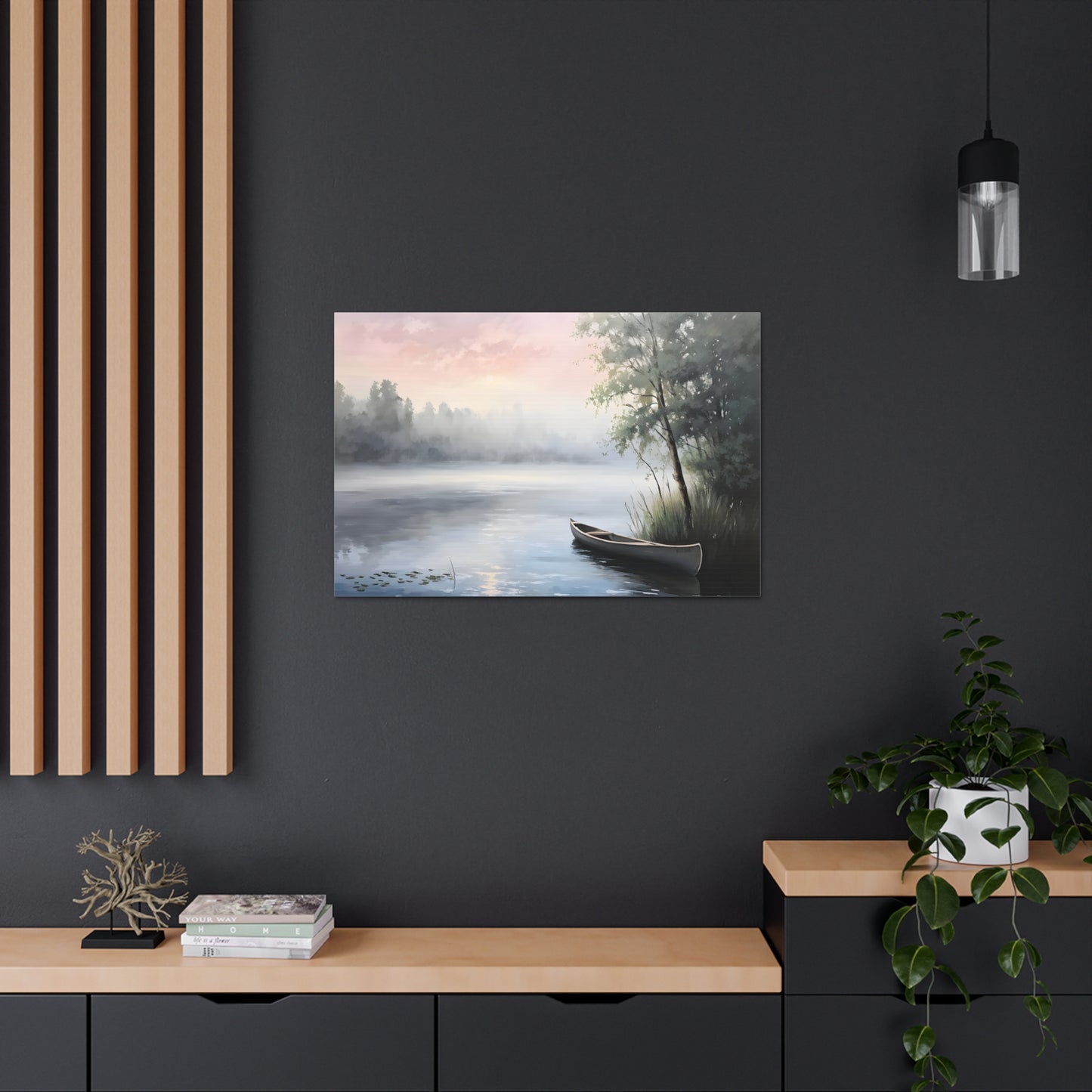 Misty Morning: Classic Oil Painting Wall Décor