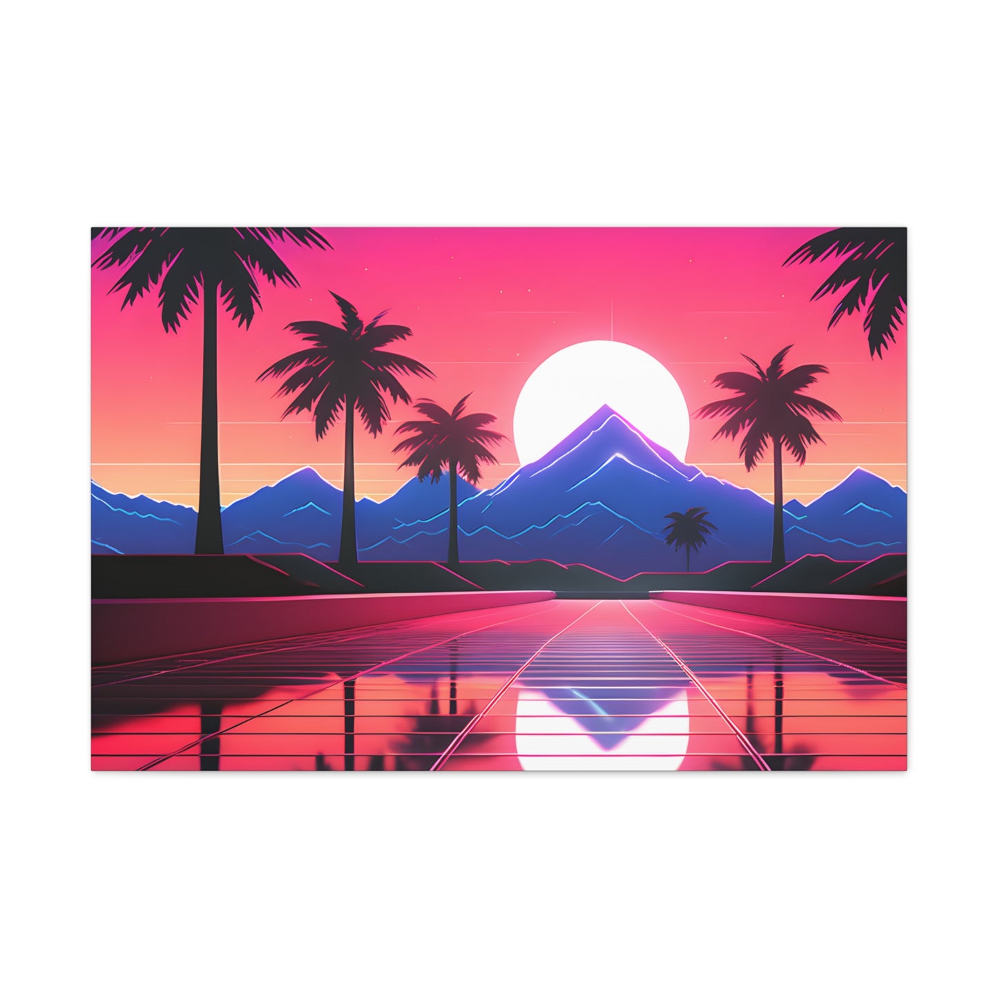 Palmwave: Outrun Wall Décor