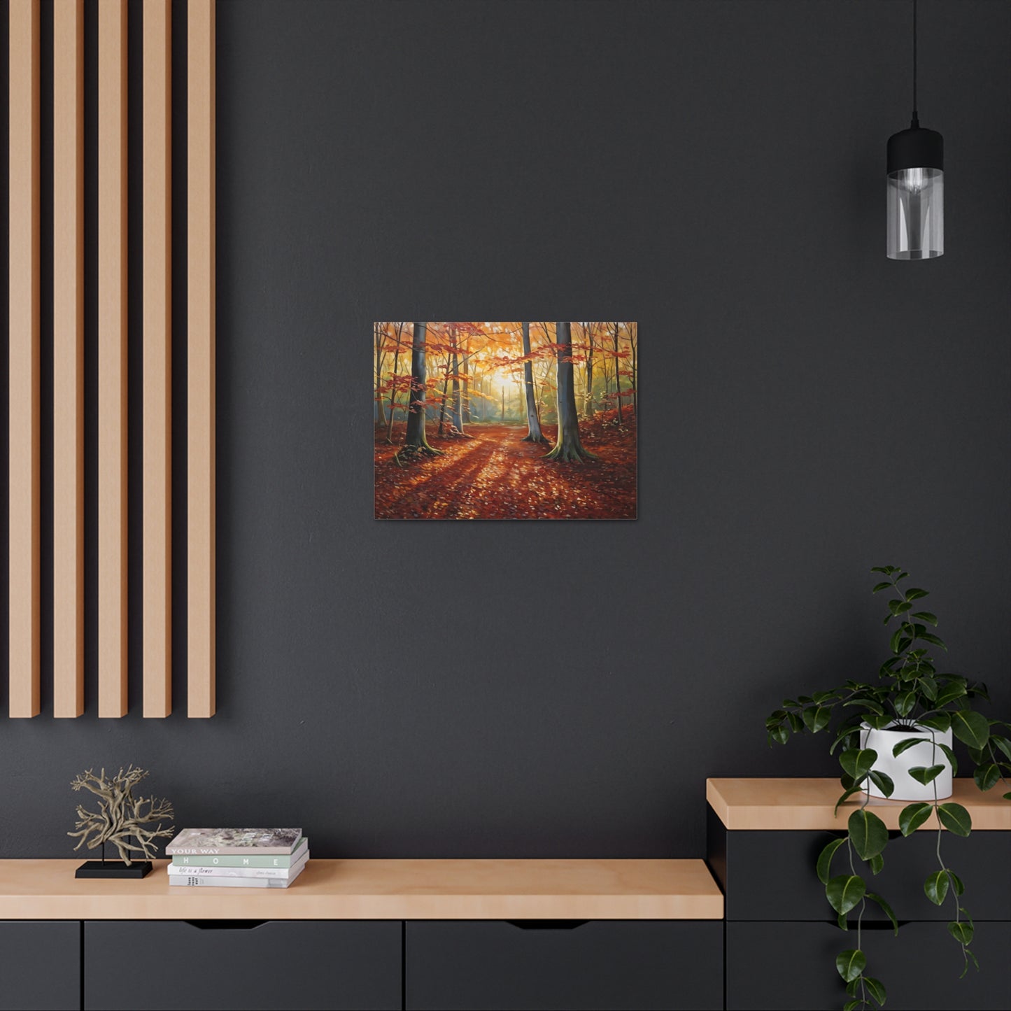 Woodland Trail: Classic Oil Painting Wall Décor