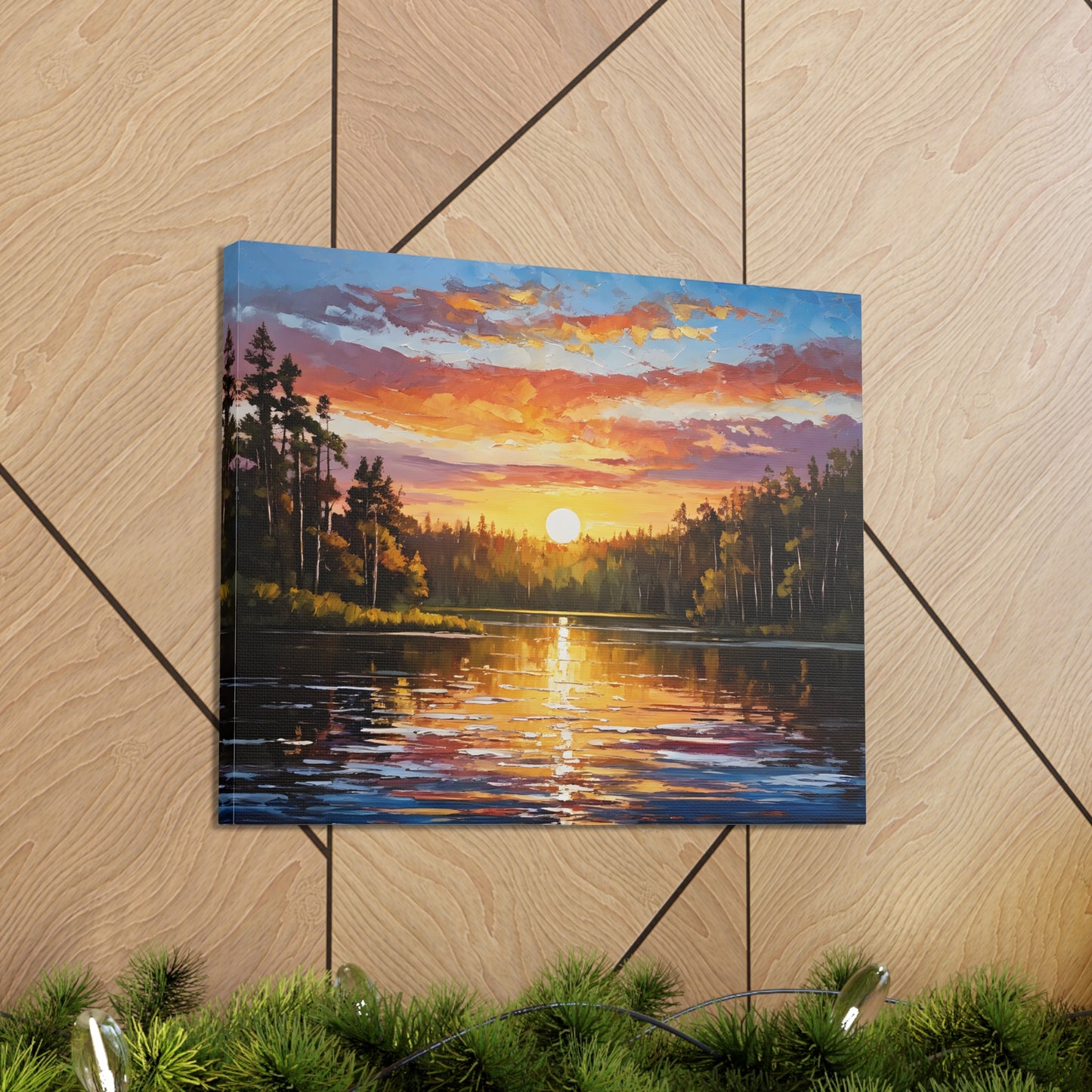 Peaceful Clearing: Classic Oil Painting Wall Décor